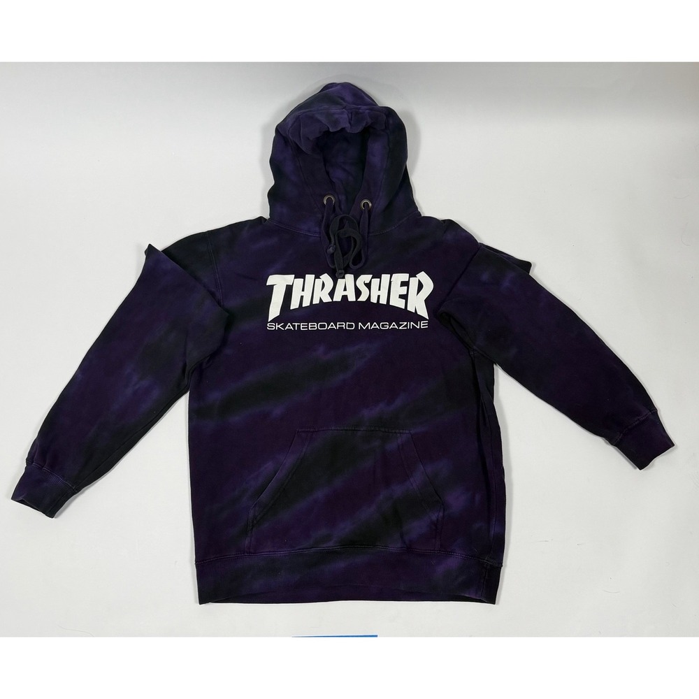 Vintage Thrasher Skate Magazine Hoodie Size M – Classic Logo Sweatshirt